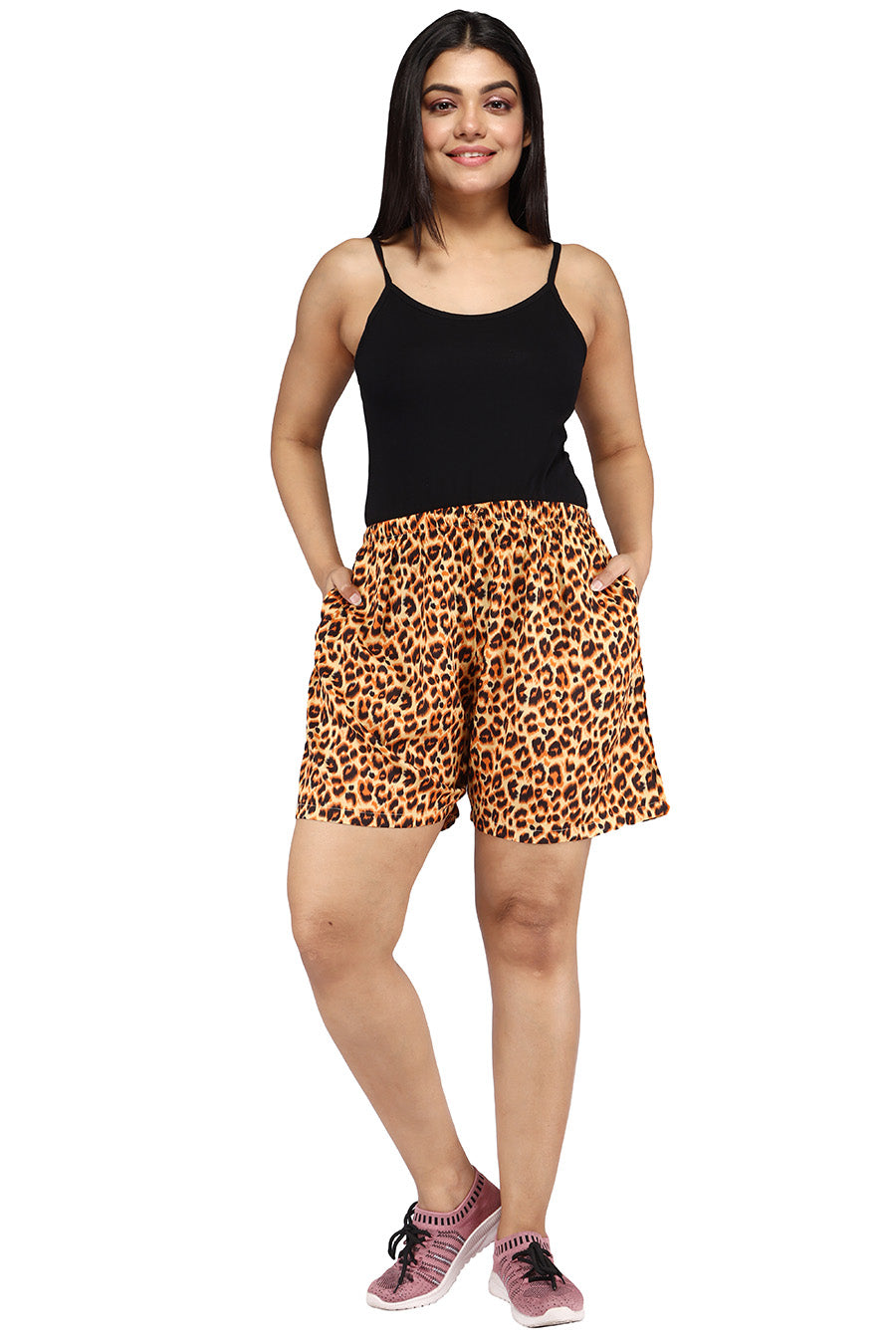 Comfort Lady Printed Shorts