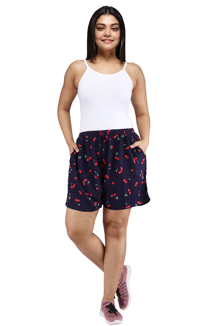 Comfort Lady Printed Shorts