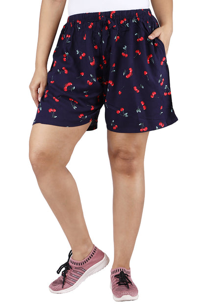 Comfort Lady Printed Shorts