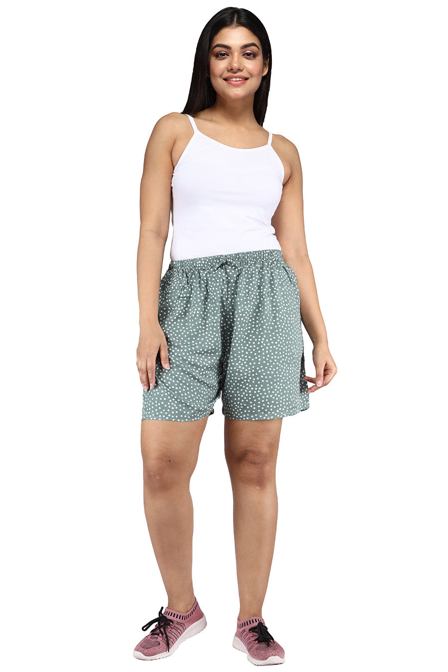 Comfort Lady Printed Shorts