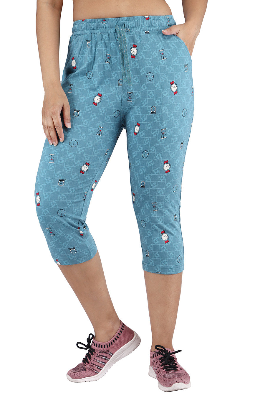 Comfort Lady Printed Relax Capri