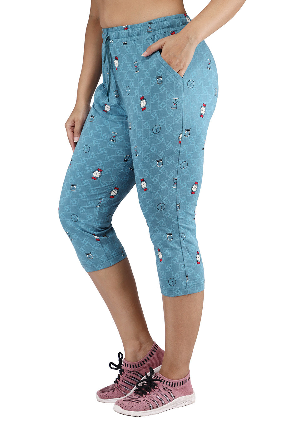 Comfort Lady Printed Relax Capri