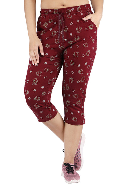 Comfort Lady Printed Relax Capri