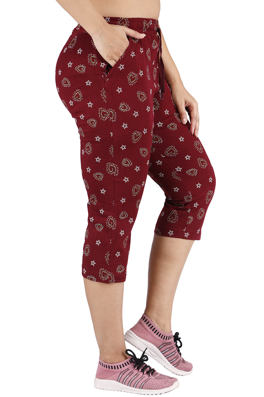 Comfort Lady Printed Relax Capri