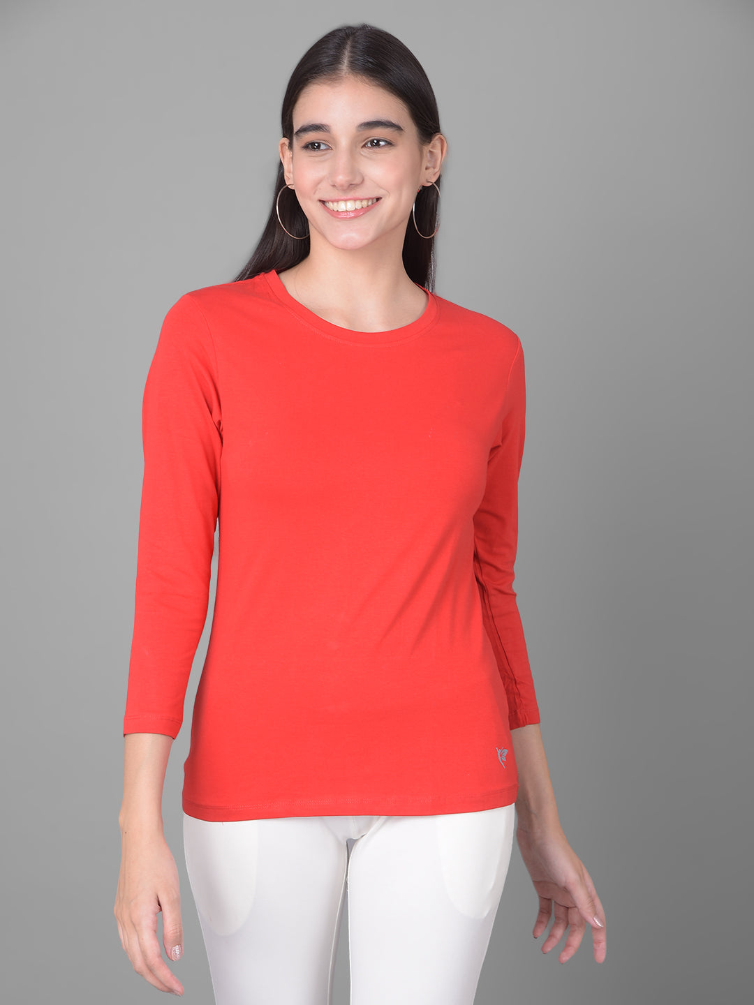 Comfort Lady Regular Fit Round Neck Plain Full Sleeve T-Shirt - Comfort Lady Private Limited