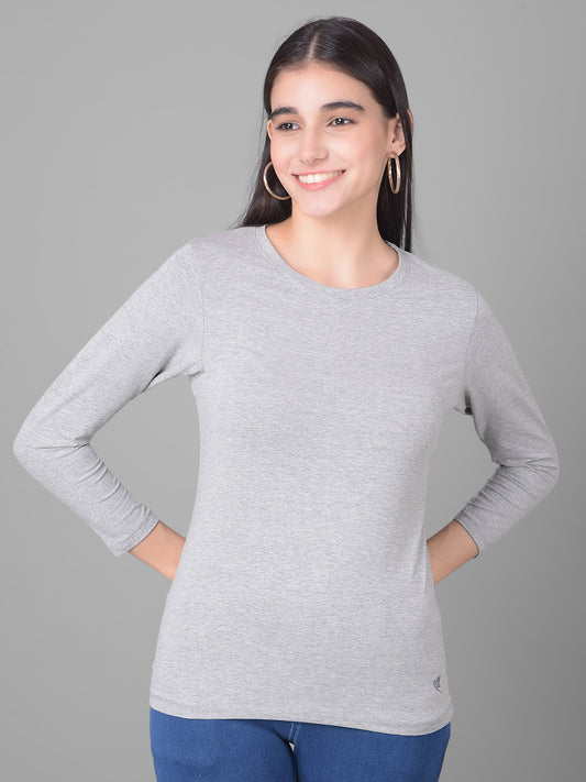 Comfort Lady Regular Fit Round Neck Plain Full Sleeve T-Shirt - Comfort Lady Private Limited