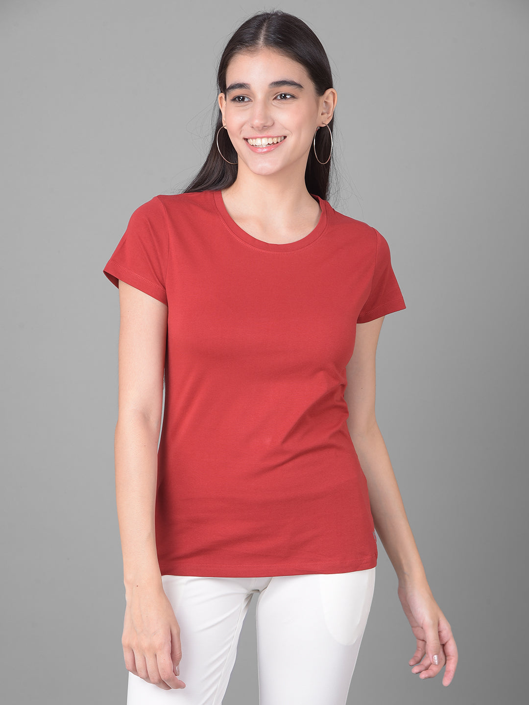 Comfort Lady Regular Fit Plain Half Sleeve T Shirt - Comfort Lady Private Limited