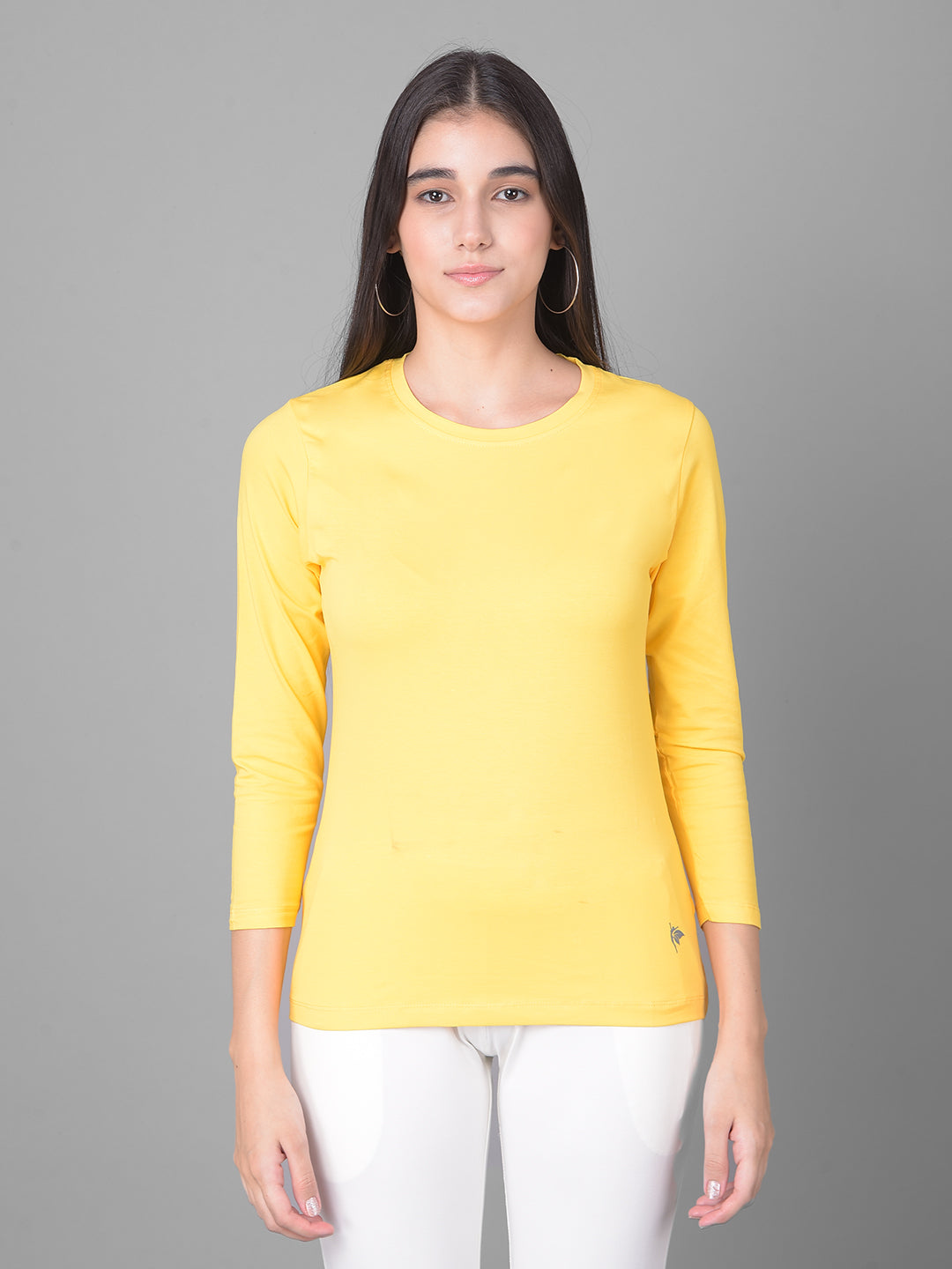 Comfort Lady Regular Fit Round Neck Plain Full Sleeve T-Shirt - Comfort Lady Private Limited