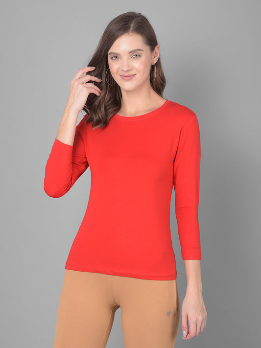 Comfort Lady Regular Fit Round Neck Plain Full Sleeve T-Shirt - Comfort Lady Private Limited