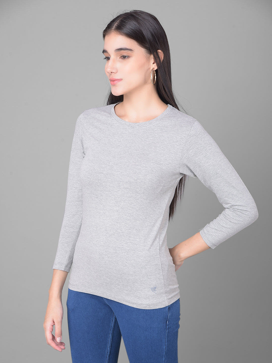 Comfort Lady Regular Fit Round Neck Plain Full Sleeve T-Shirt - Comfort Lady Private Limited