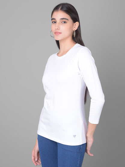 Comfort Lady Regular Fit Round Neck Plain Full Sleeve T-Shirt pack of 2