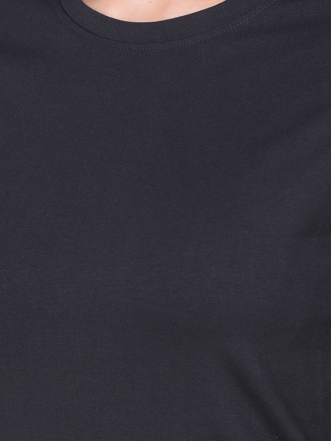 Comfort Lady Regular Fit Round Neck Plain Full Sleeve T-Shirt pack of 2