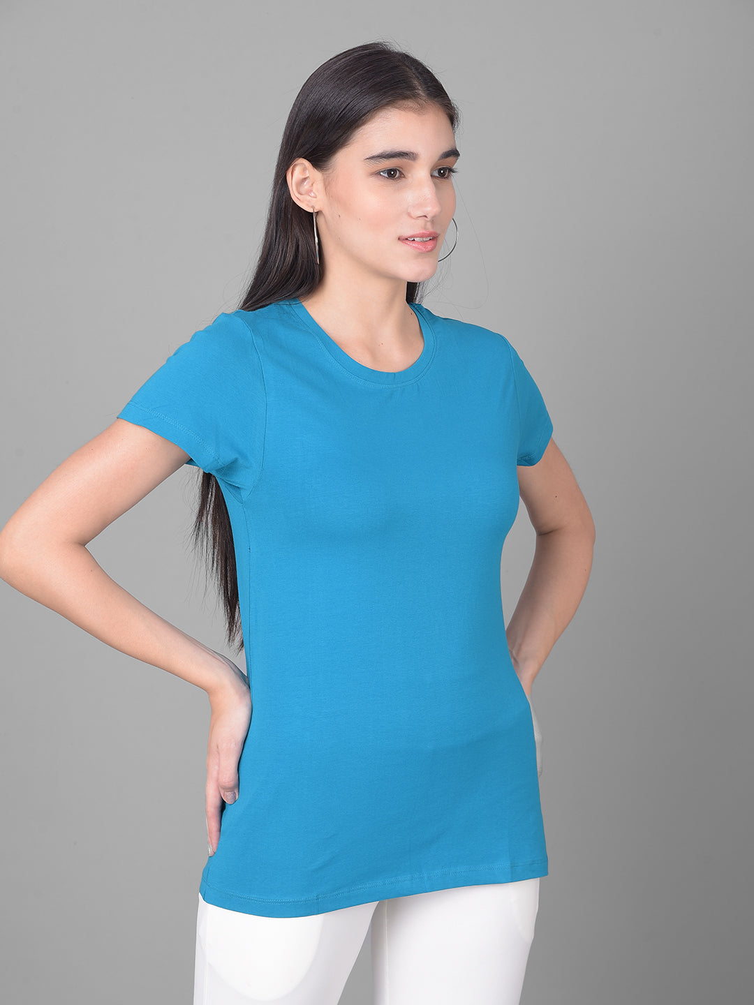 Comfort Lady Regular Fit Plain Half Sleeve T Shirt - Comfort Lady Private Limited