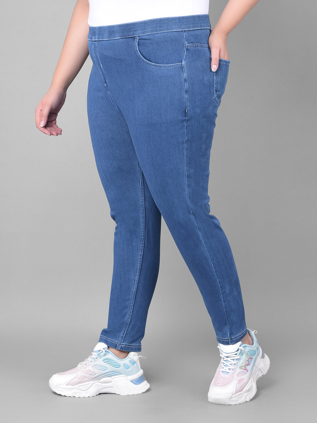 Comfort Lady Plus Size Denim Jeggings