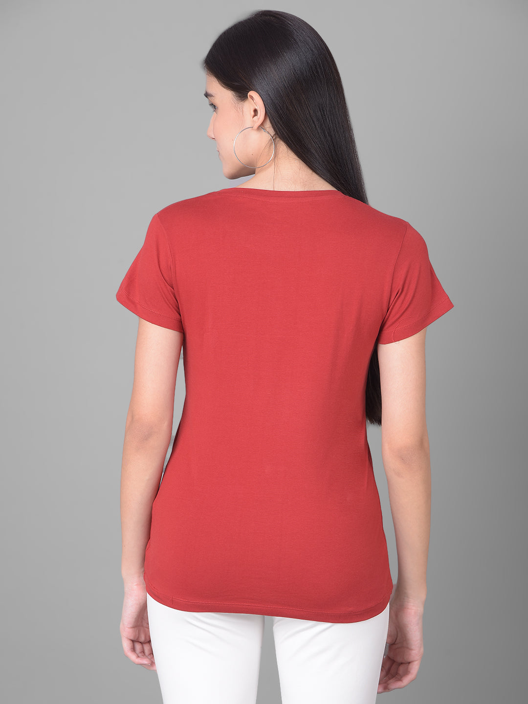 Comfort Lady Regular Fit Plain Half Sleeve T Shirt - Comfort Lady Private Limited