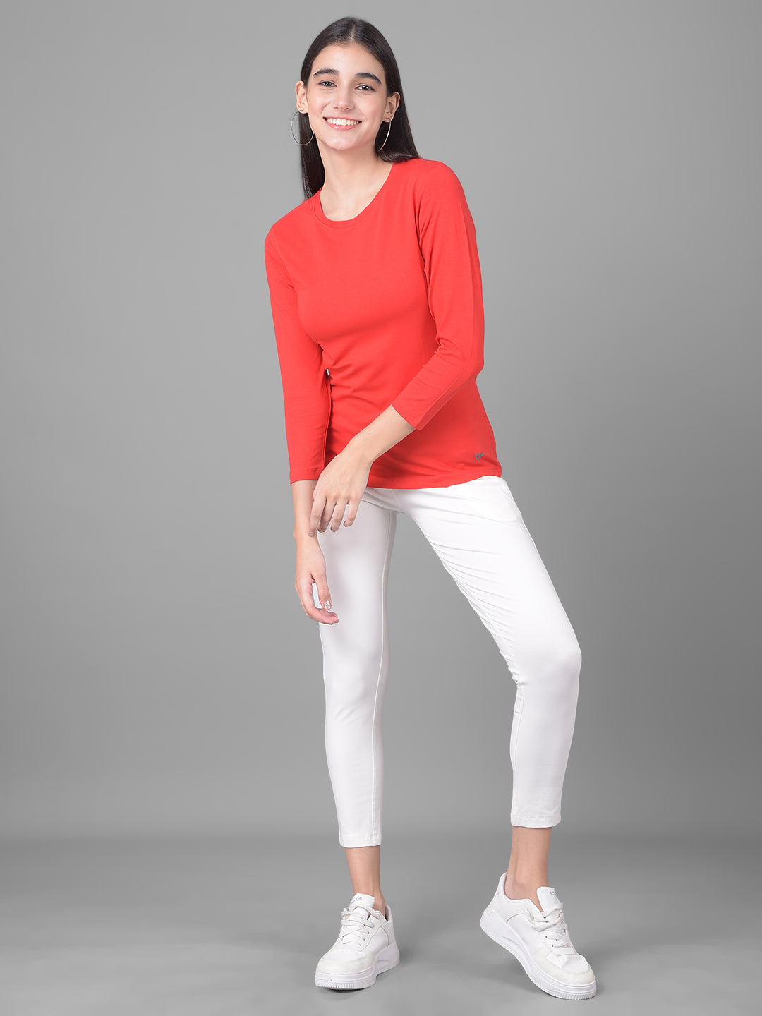 Comfort Lady Regular Fit Round Neck Plain Full Sleeve T-Shirt - Comfort Lady Private Limited