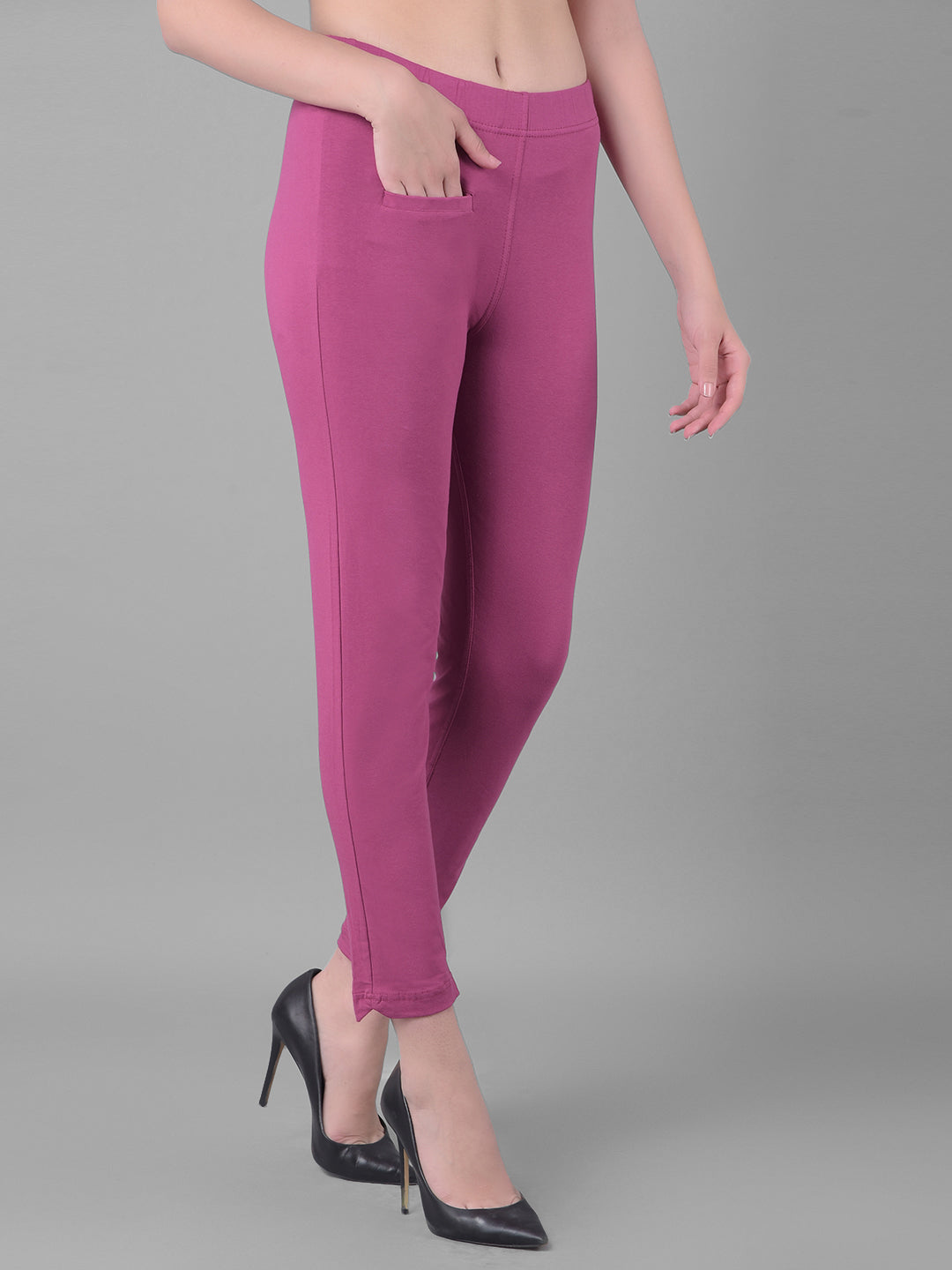 Buy Comfort Lady Kurti Pants (Leggings) With Pocket from Mangalam Impex