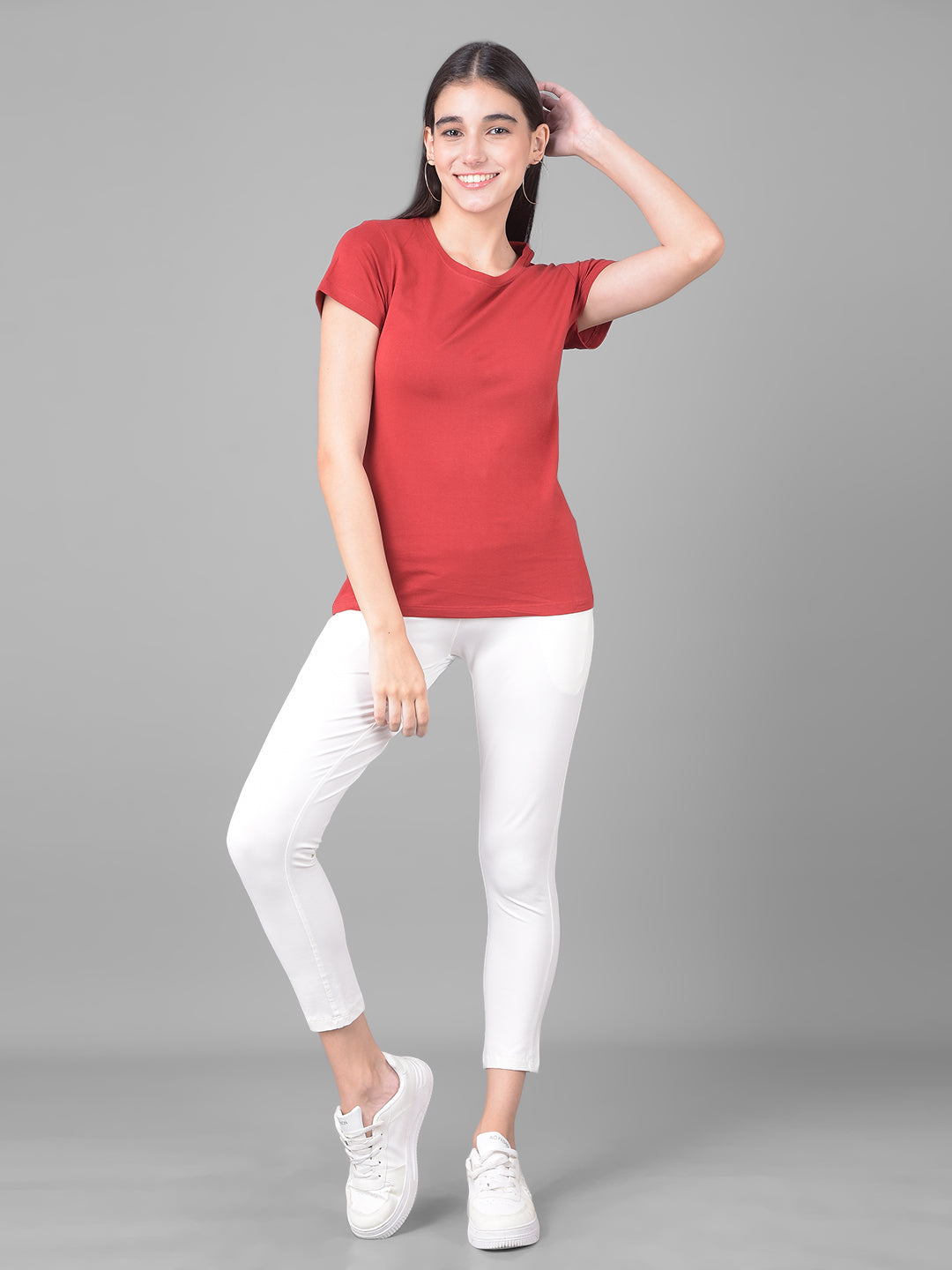 Comfort Lady Regular Fit Plain Half Sleeve T Shirt - Comfort Lady Private Limited