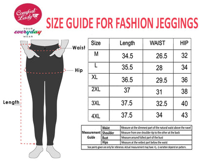 Comfort Lady Plus Size Fashion Jeggings