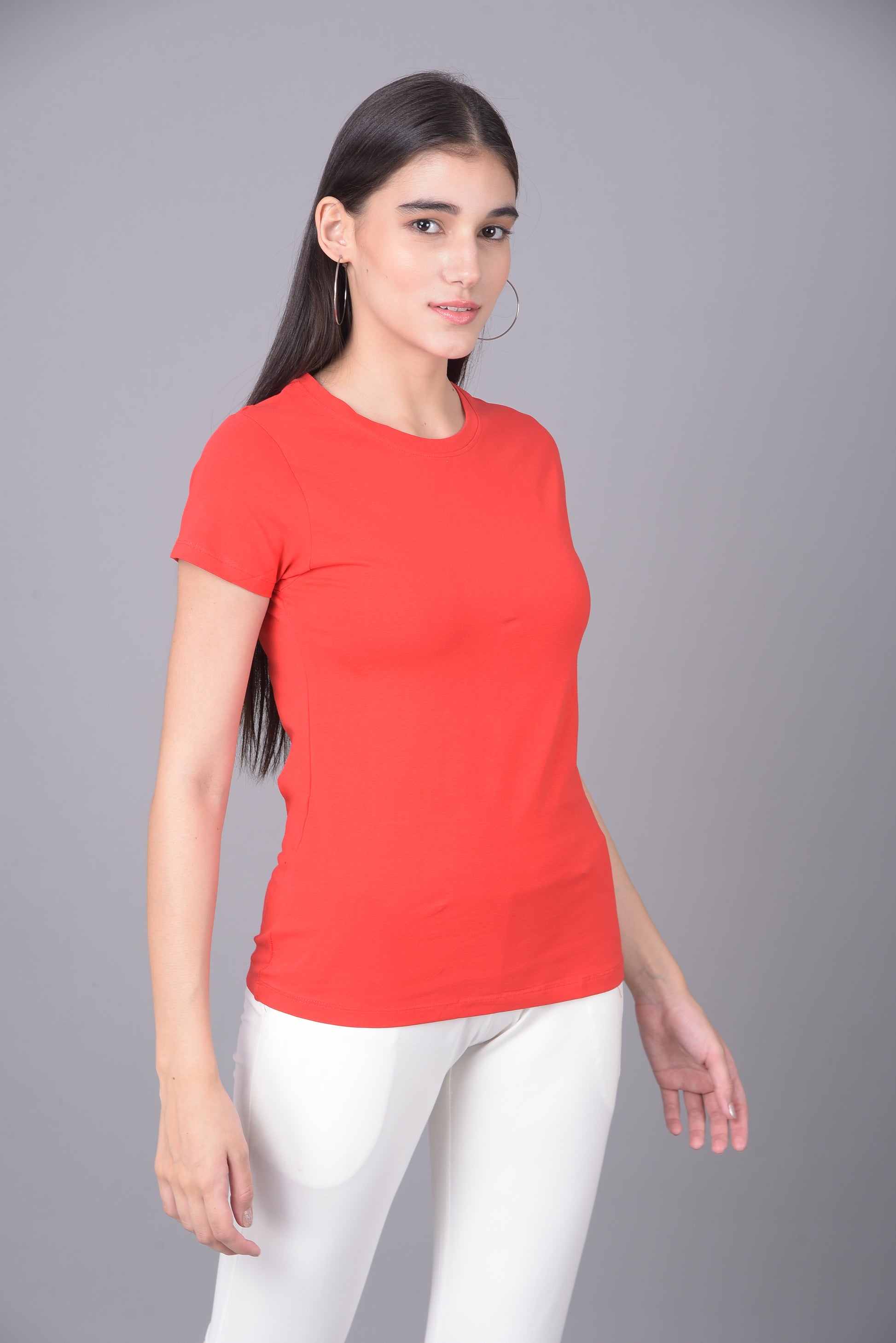 Comfort Lady Regular Fit Plain Half Sleeve T Shirt - Comfort Lady Private Limited